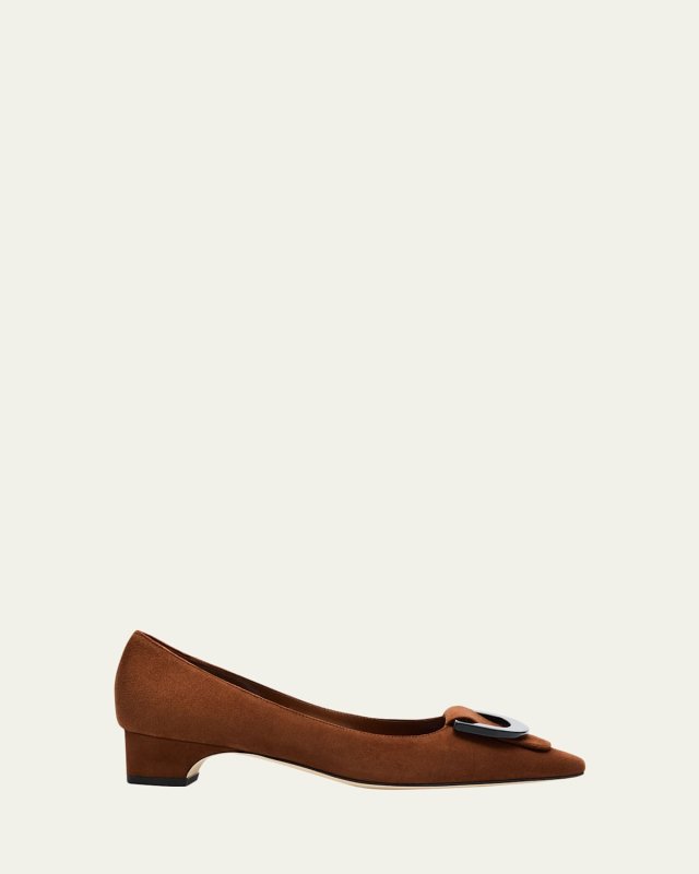 Beti Suede Pointed-Toe Pumps